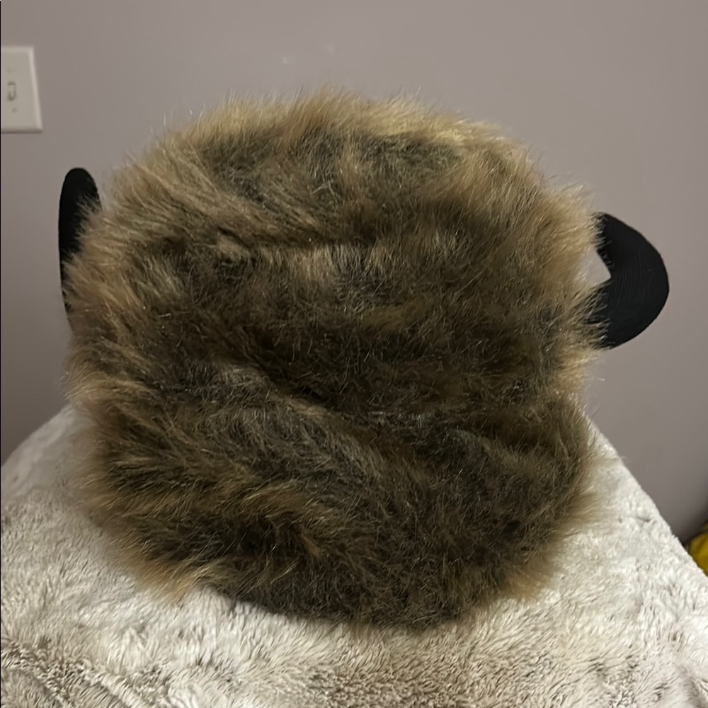 Faux Buffalo Fur Winter Hat